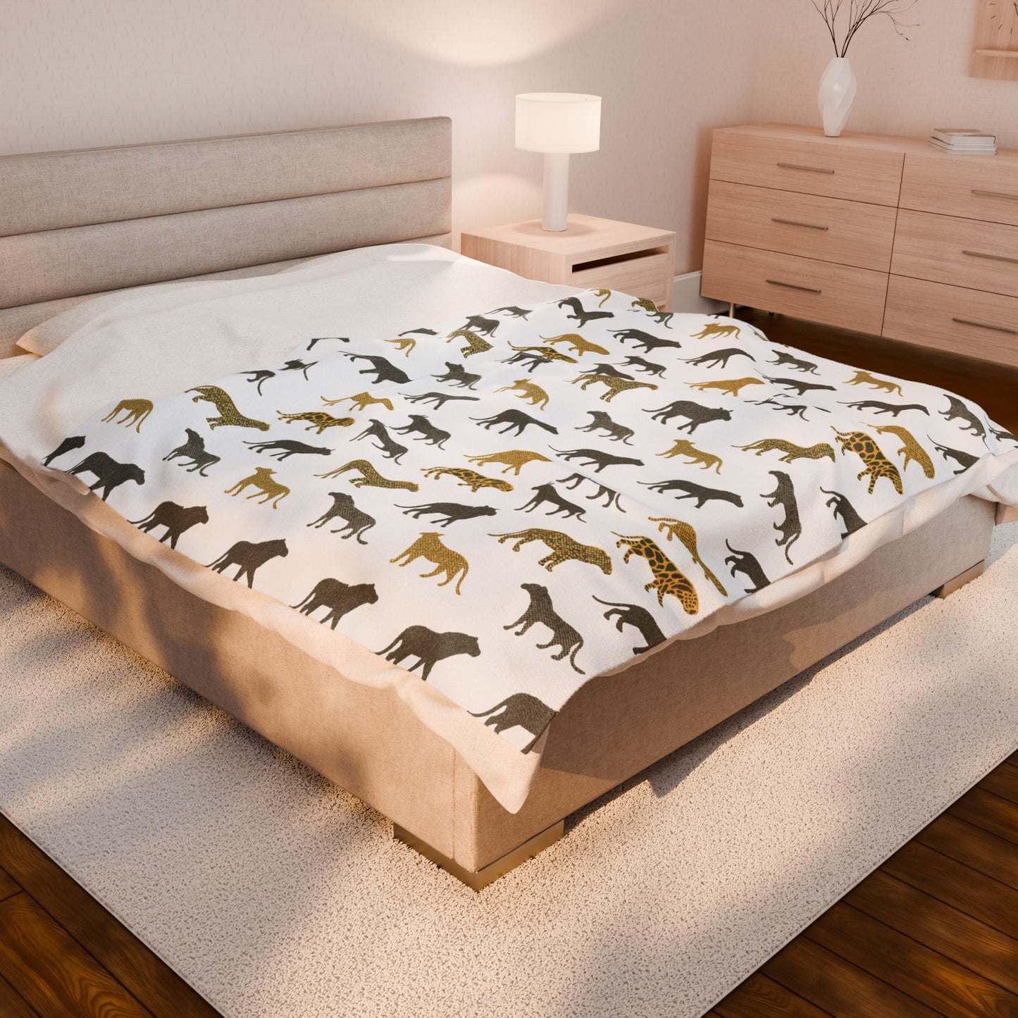 Animal Print Velveteen Plush Blanket
