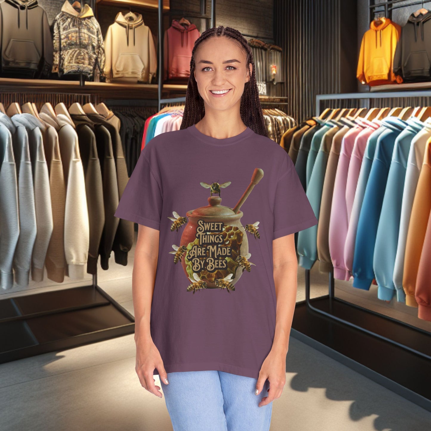 Bee Honey T-Shirt — "Sweet Things Are Made By Bees" Graphic Tee