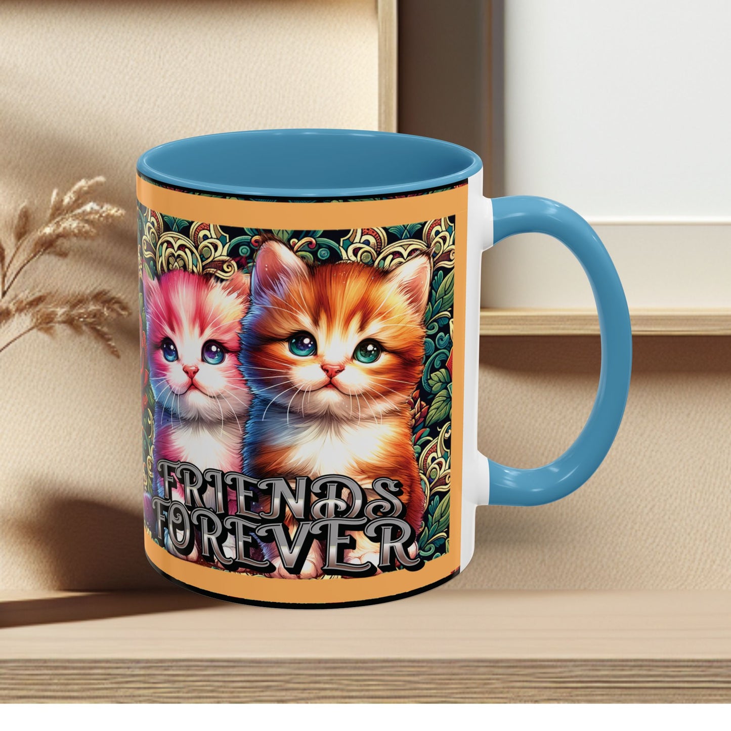 Coffee Mug Kittens Friends Forever
