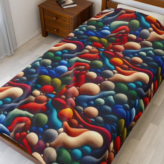 Rising Bubbles Velveteen Plush Blanket — Bubble Throw