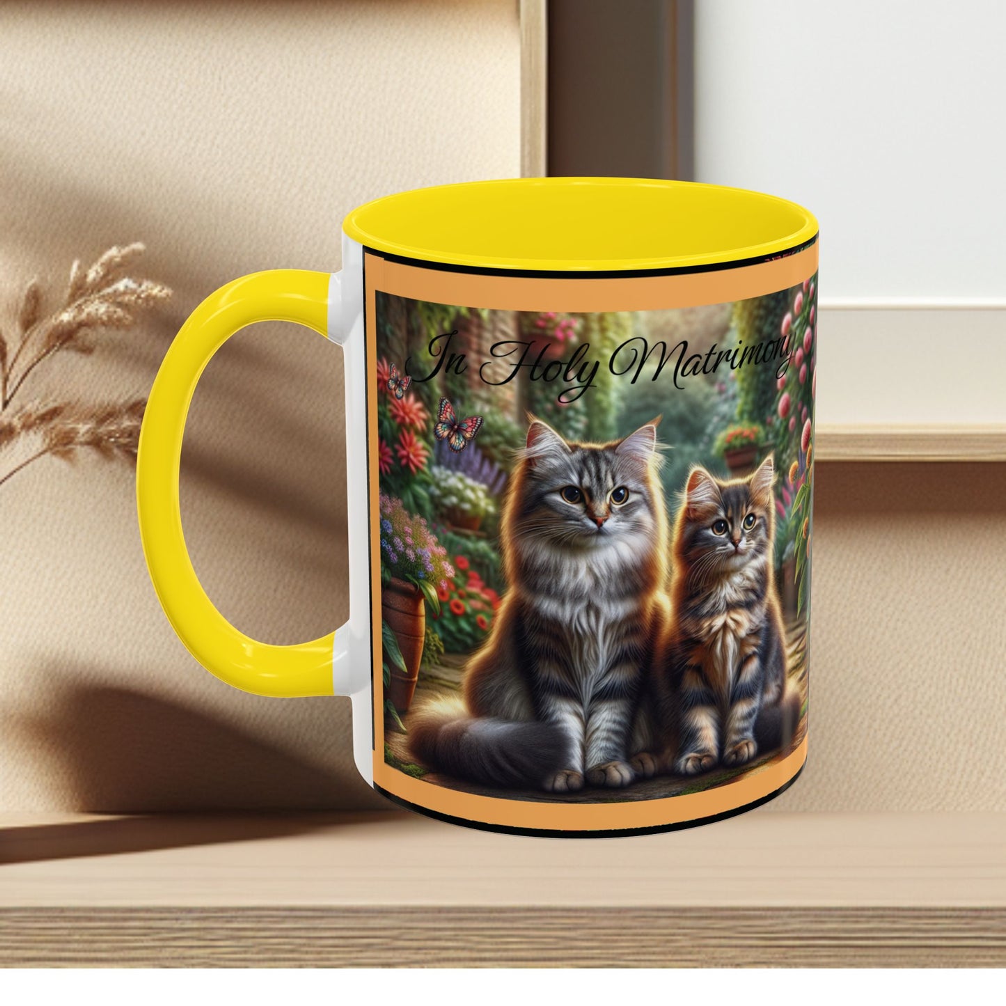 Coffee Mug Cat Wedding