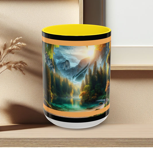 Mug: By the River-Accent Coffee Mug (11oz, 15oz)