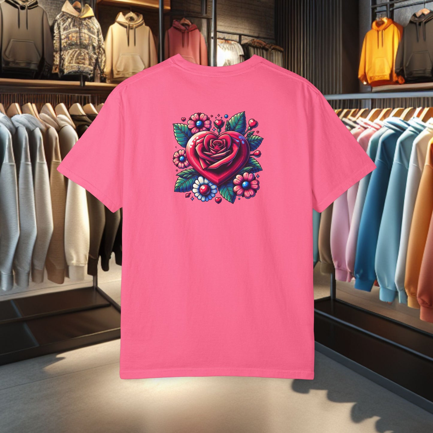 Unisex T-shirt- Flower Garden - Comfort Colors 1717-