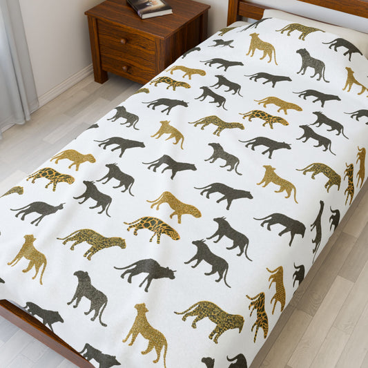 Animal Print Velveteen Plush Blanket