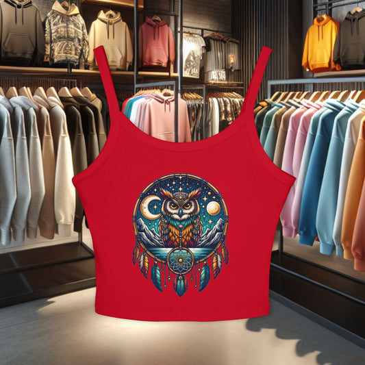 Women's Tank Top Owl Dreamcatcher Spaghetti Strap