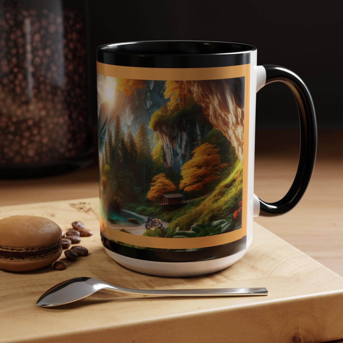 Mug: By the River-Accent Coffee Mug (11oz, 15oz)