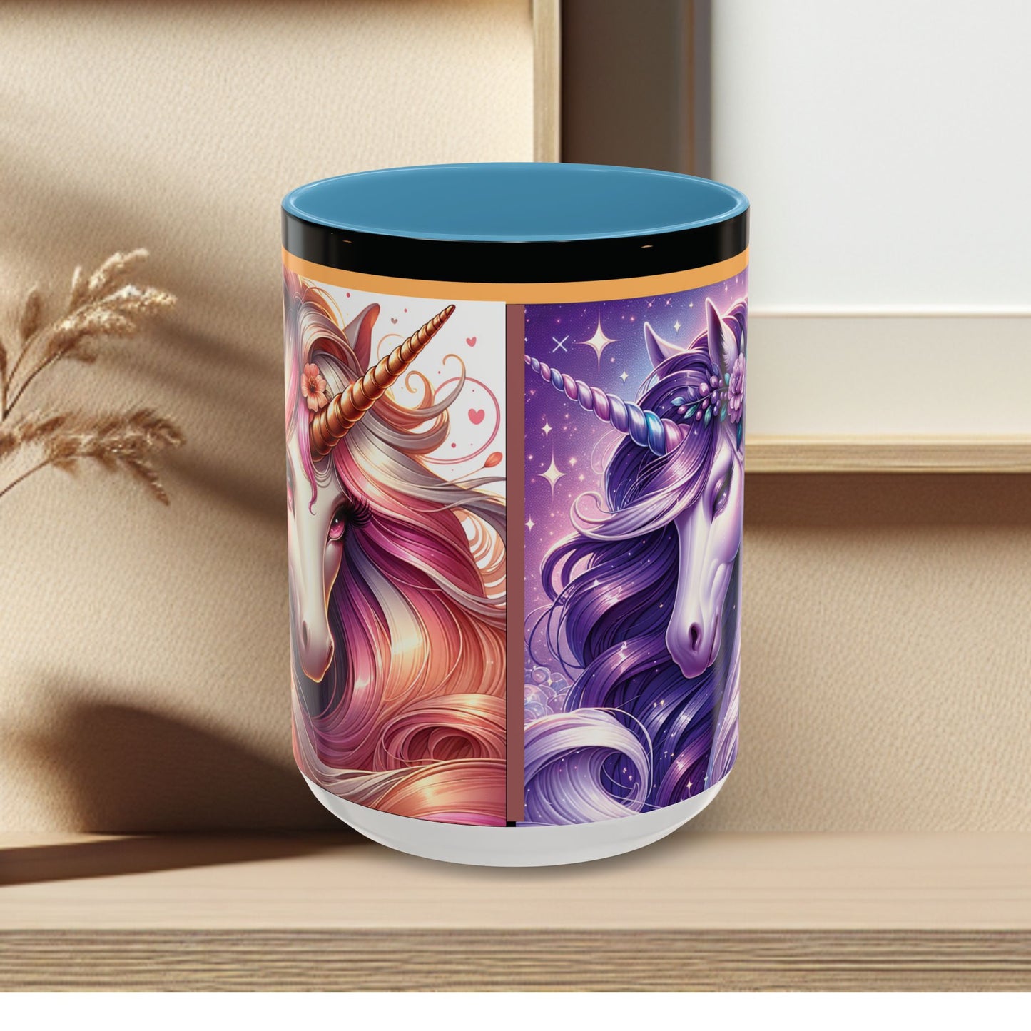Mug Coffee Unicorns Night and Day - 11oz, 15oz