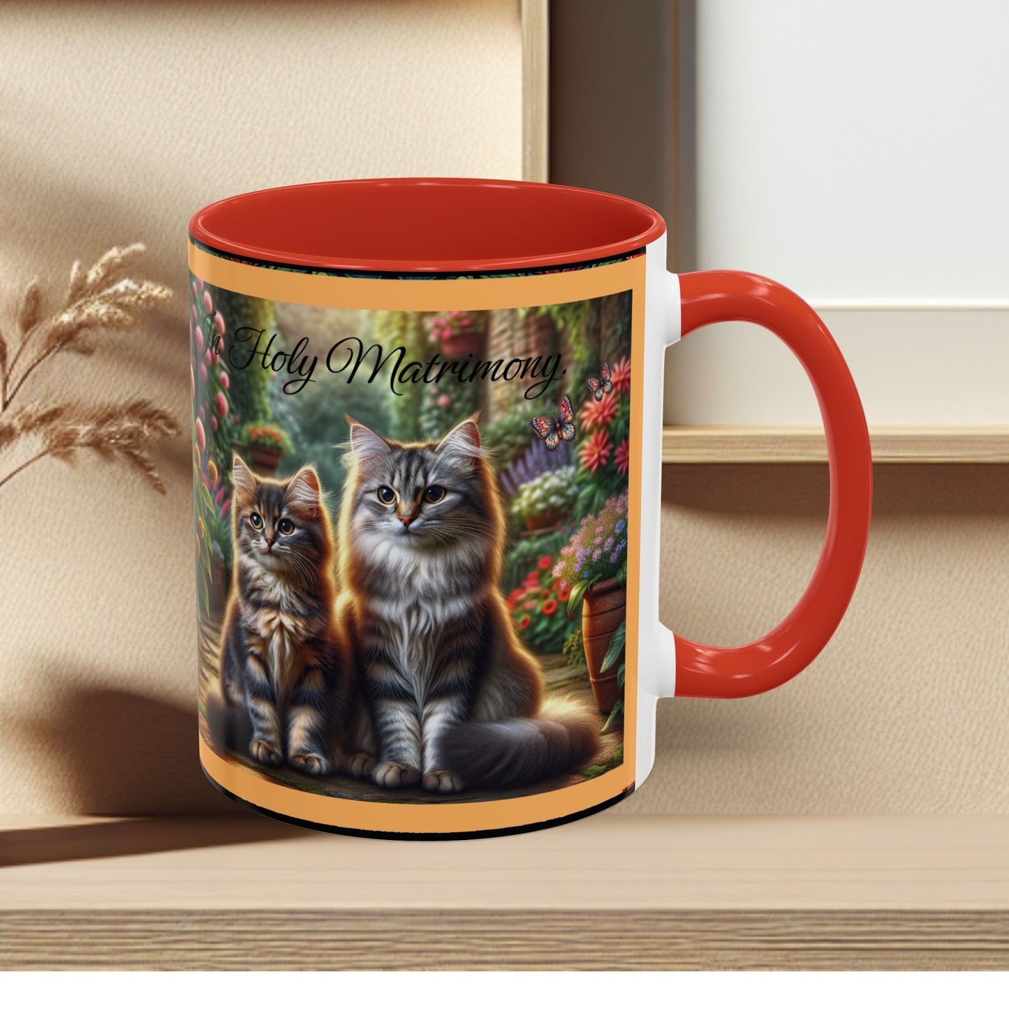 Coffee Mug Cat Wedding