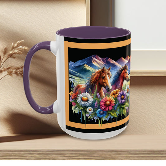 Mug Coffee Wild Horses 11oz 15oz