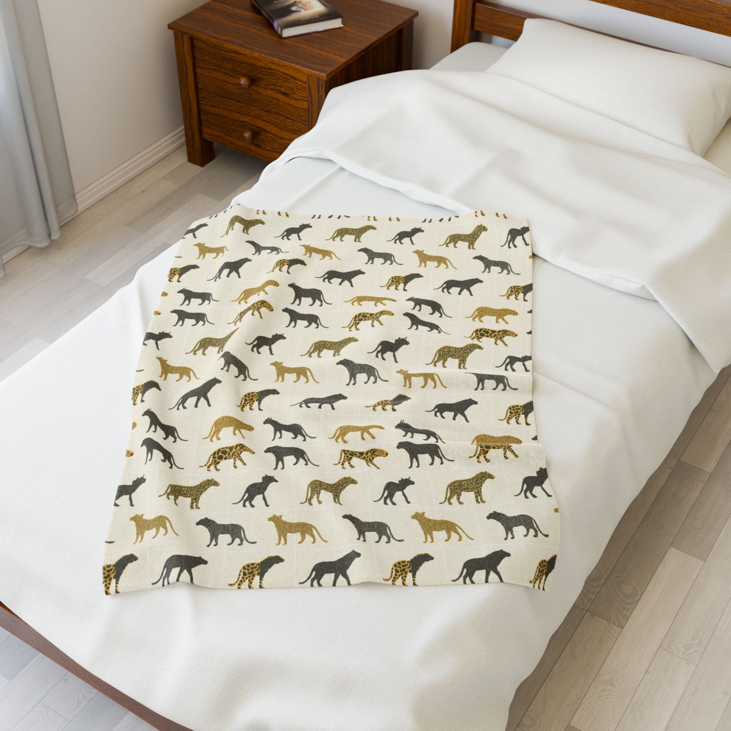 Animal Print Velveteen Plush Blanket