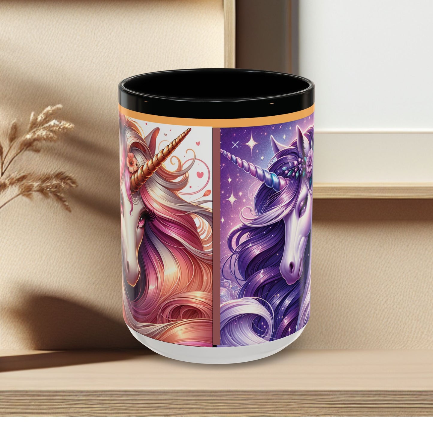 Mug Coffee Unicorns Night and Day - 11oz, 15oz