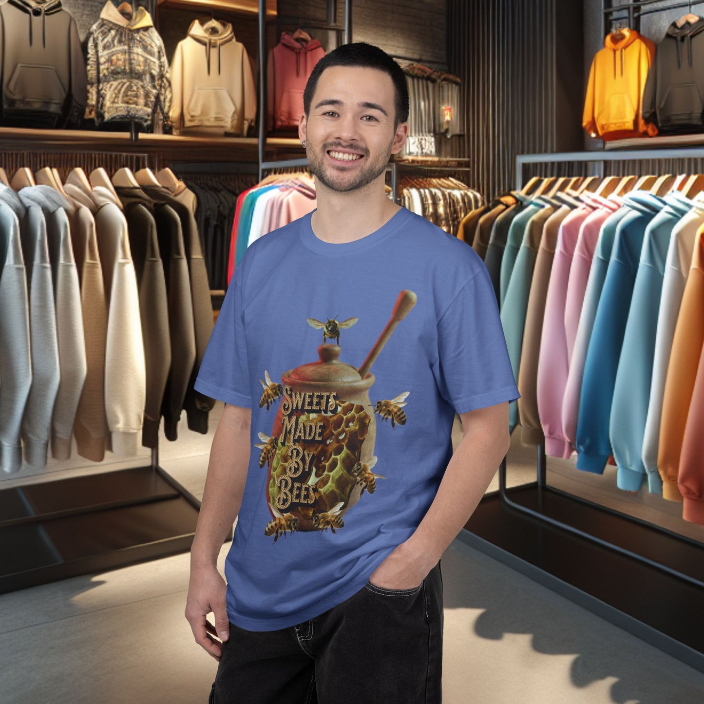 Honey Bees Graphic T-Shirt — “Sweets Made By Bees” / Oh Honey Honey Design