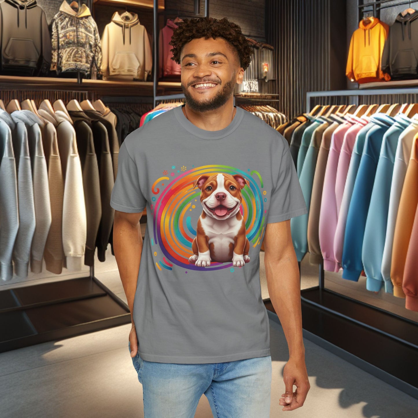 Bulldog Graphic T-Shirt — Vintage Dog Tee