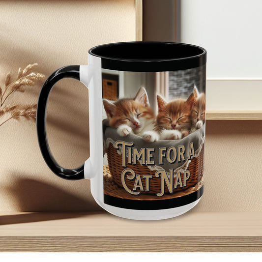 Coffee Mug - Time for a Cat Nap Accent (11, 15oz)