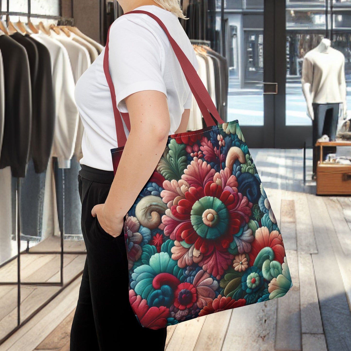 Beautiful Flower Tote Bag — Floral All-Over Print Tote