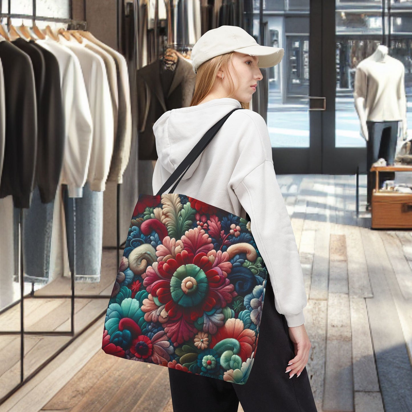 Beautiful Flower Tote Bag — Floral All-Over Print Tote