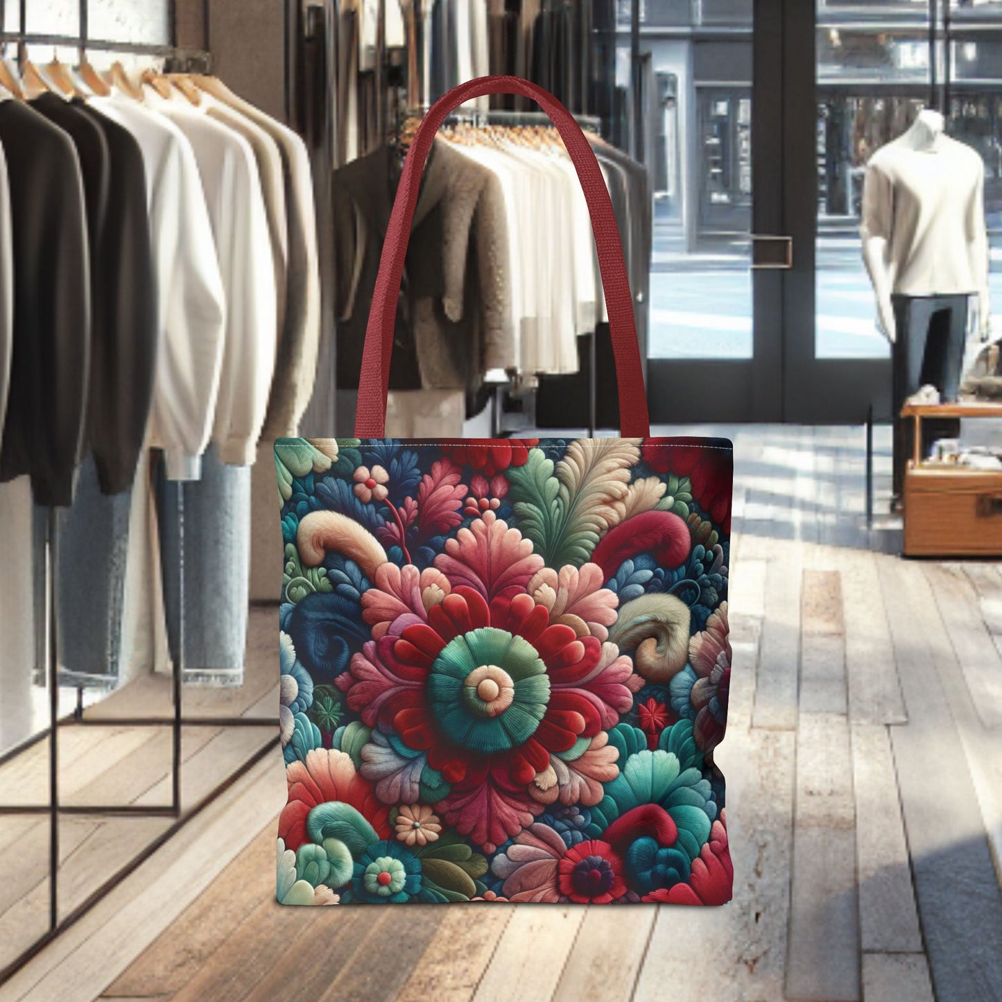 Beautiful Flower Tote Bag — Floral All-Over Print Tote