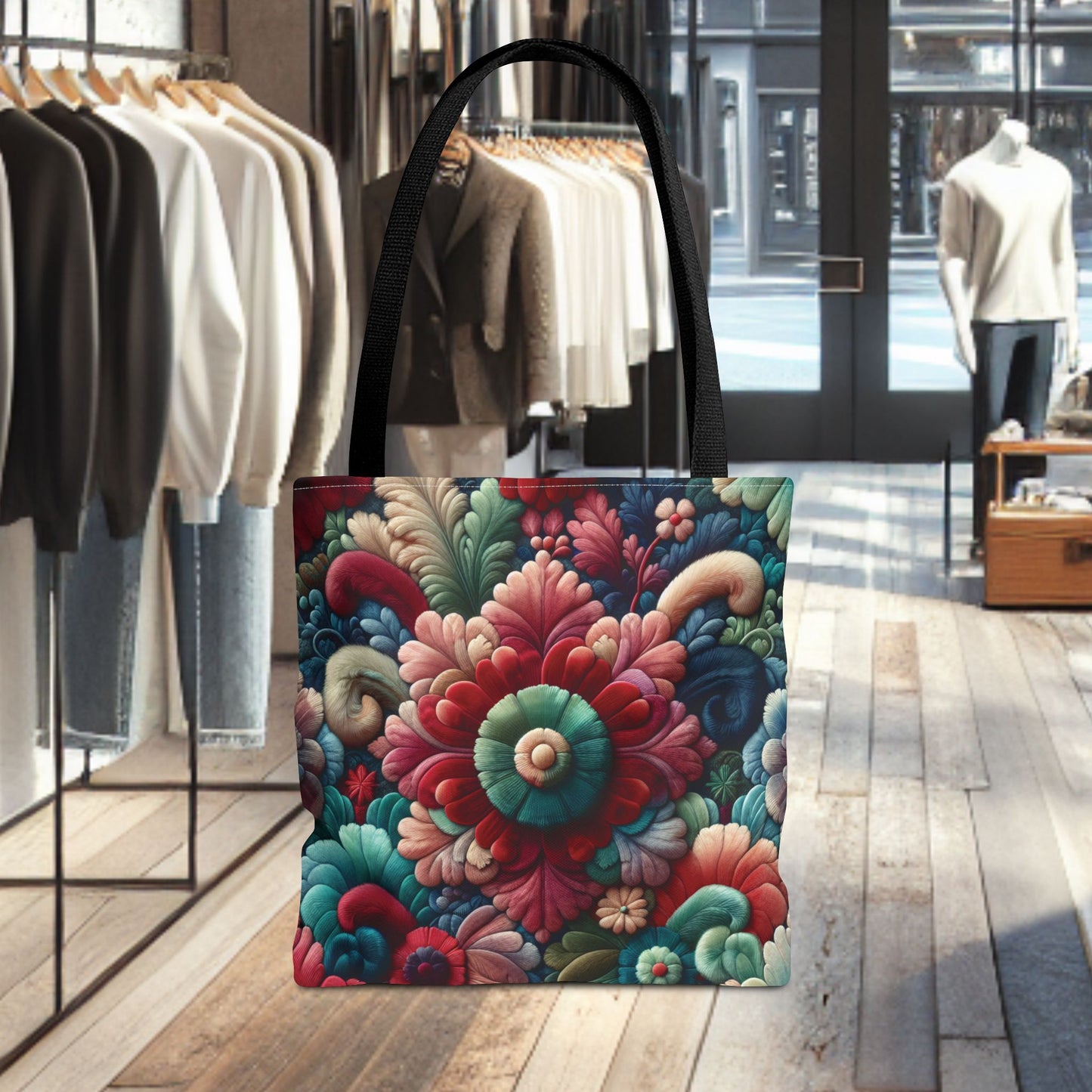 Beautiful Flower Tote Bag — Floral All-Over Print Tote