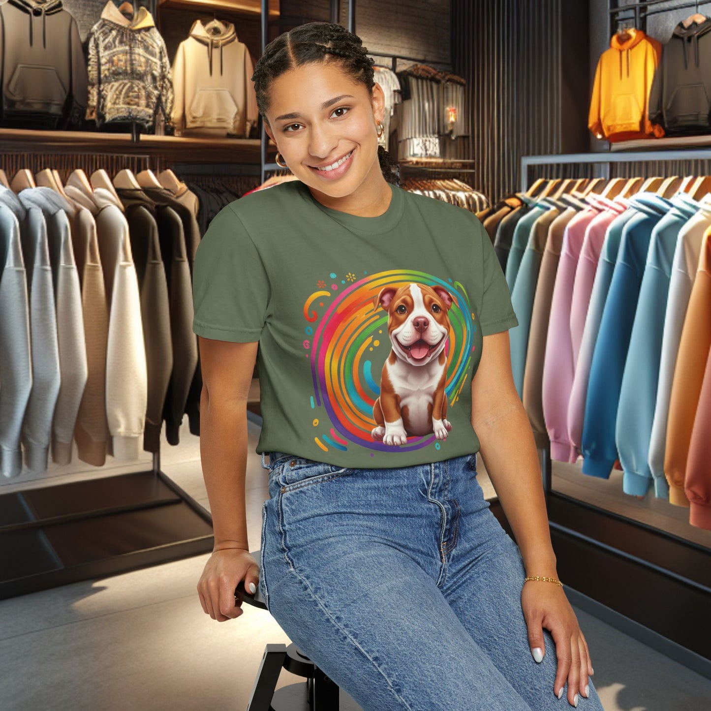 Bulldog Graphic T-Shirt — Vintage Dog Tee