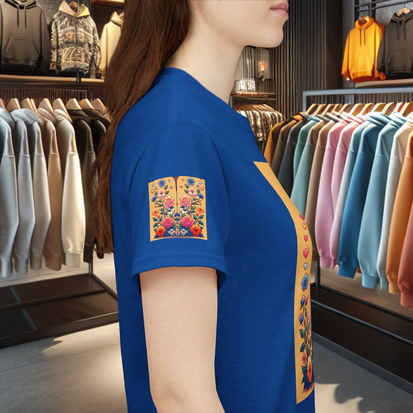 Loving Cat Flower Mozaic T-Shirt