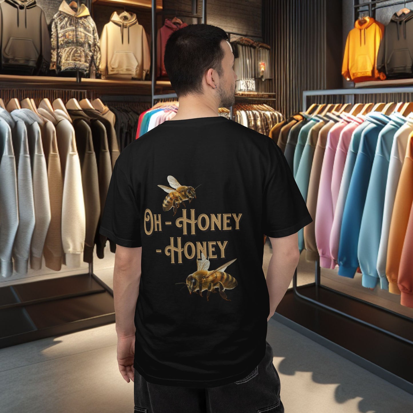 Honey Bees Graphic T-Shirt — “Sweets Made By Bees” / Oh Honey Honey Design