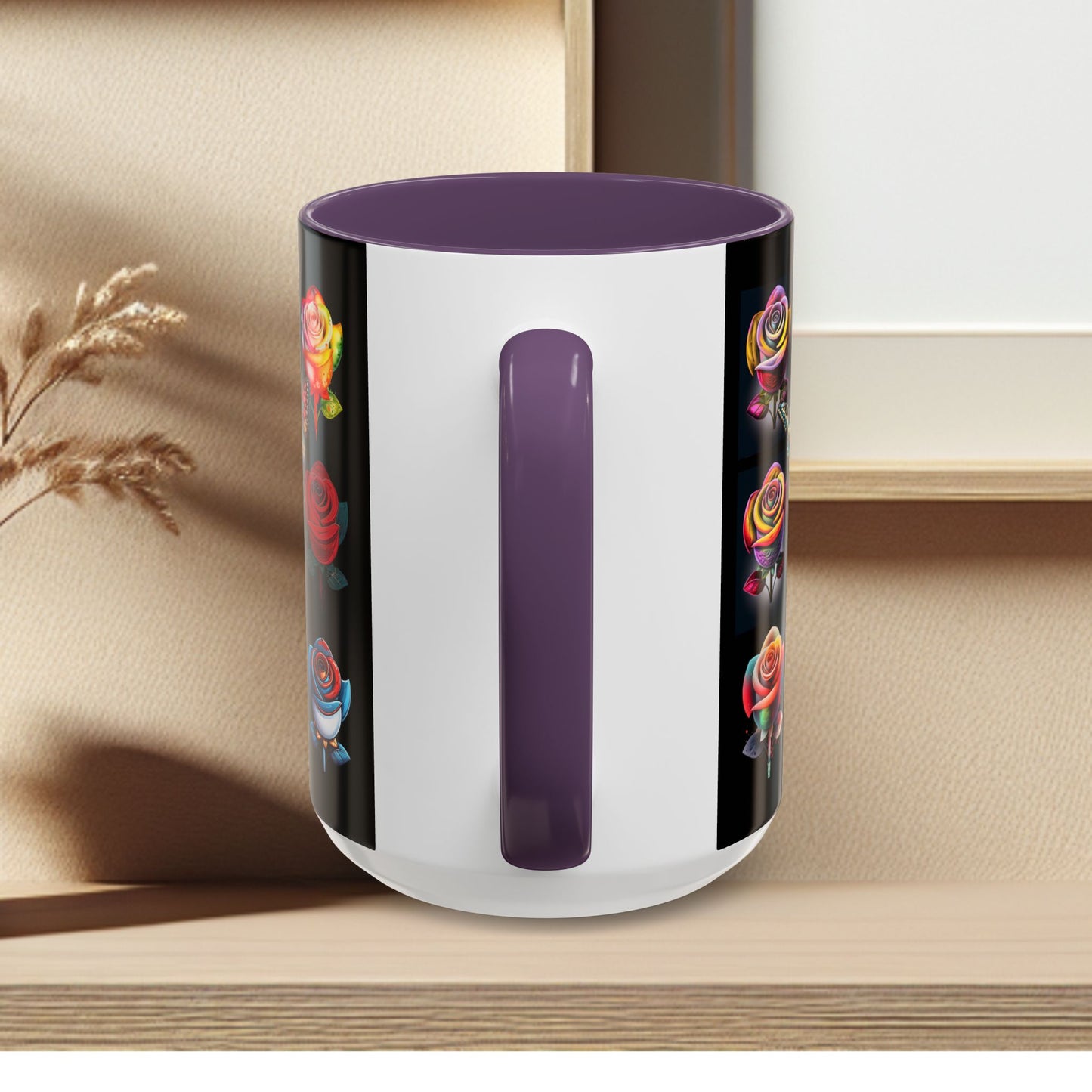 Floral Accent Mug - Perfect Gift for Garden Lovers