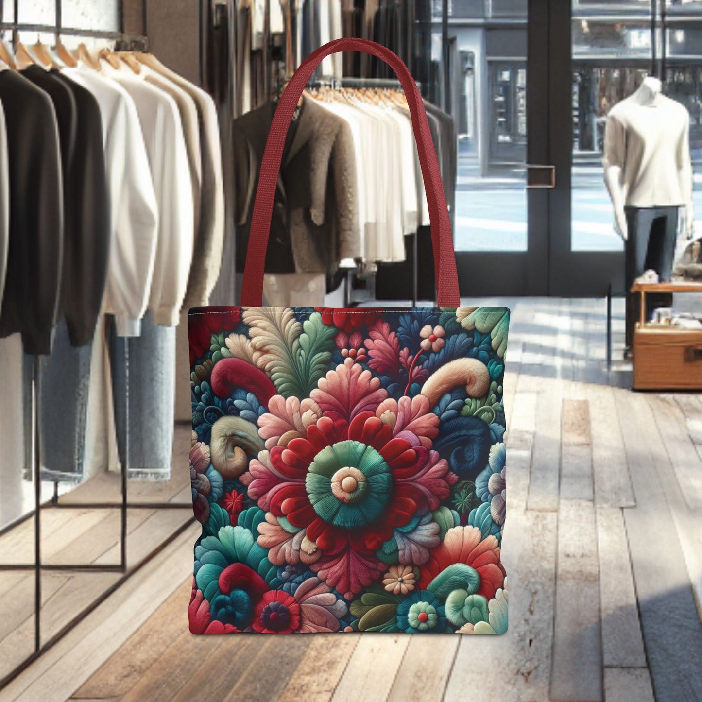 Beautiful Flower Tote Bag — Floral All-Over Print Tote