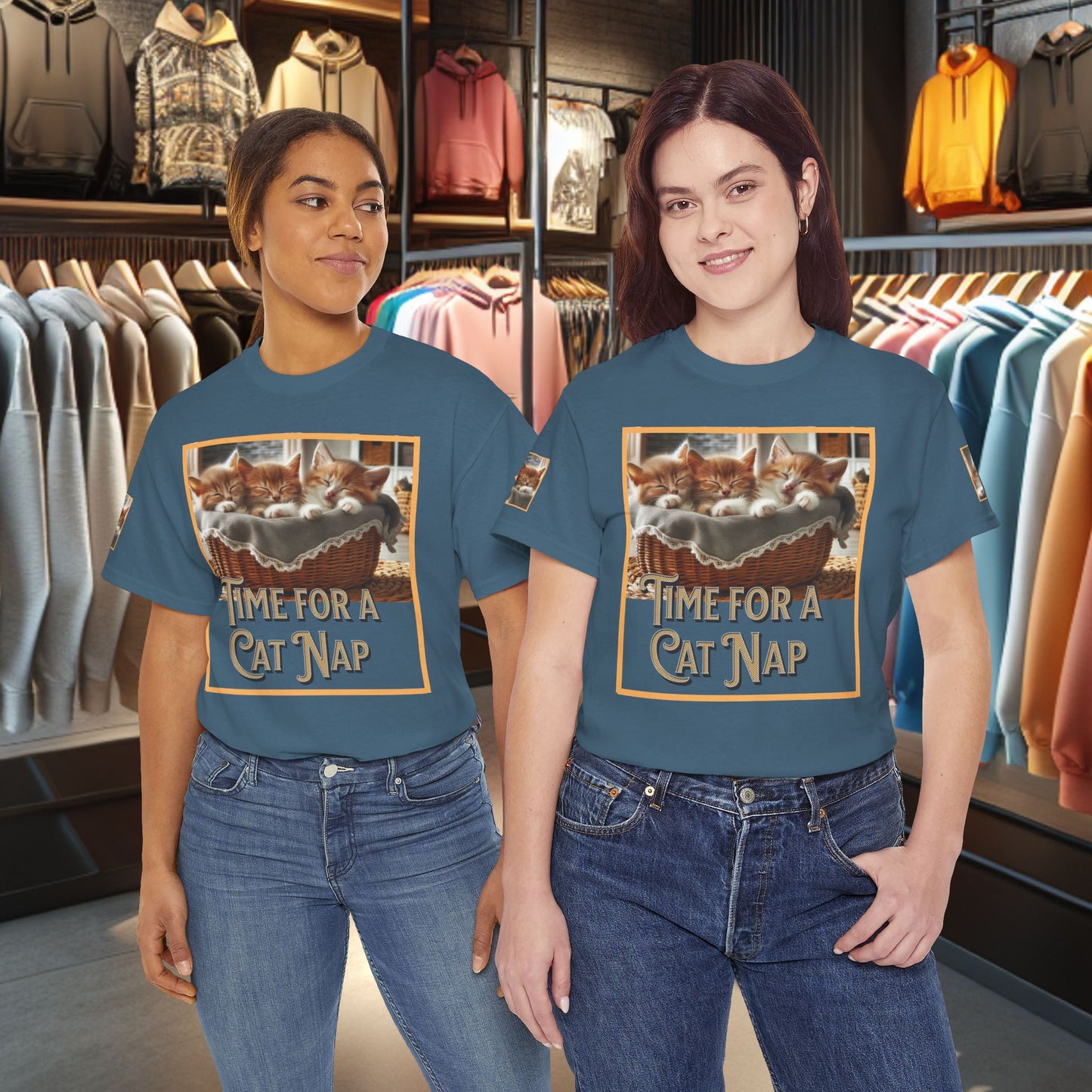 Heavy Tee- Time for a Cat Nap -Unisex Tee - Gildan 5000