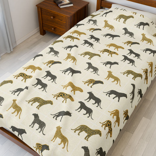 Animal Print Velveteen Plush Blanket