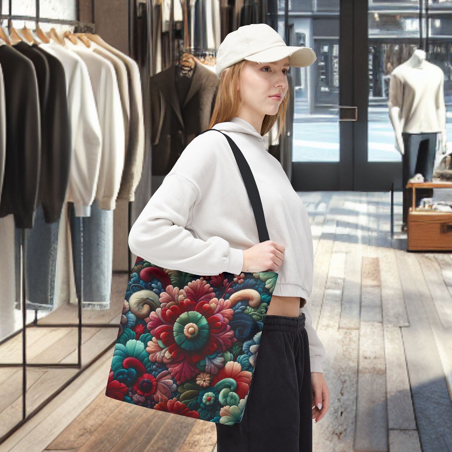 Beautiful Flower Tote Bag — Floral All-Over Print Tote