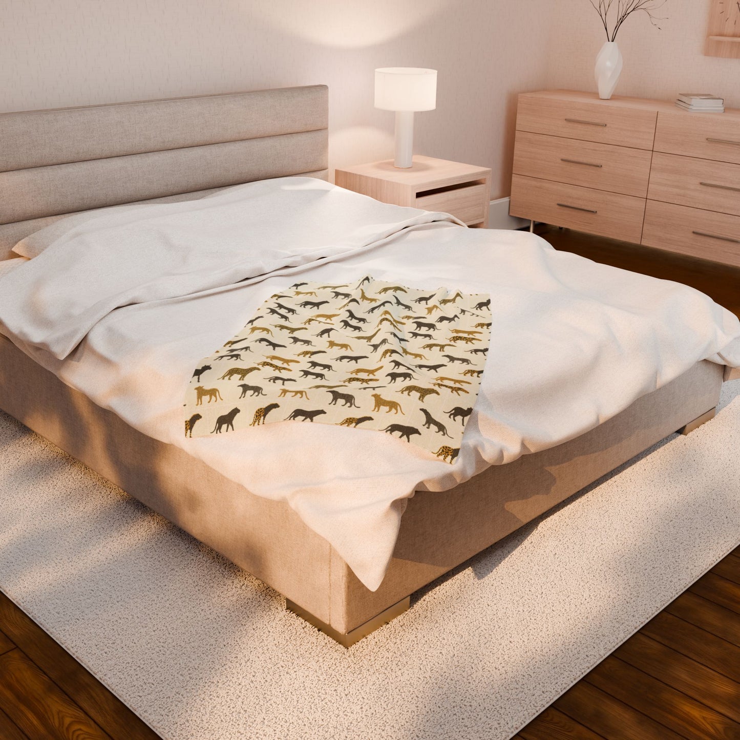 Animal Print Velveteen Plush Blanket