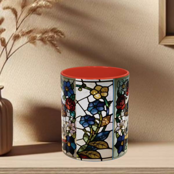 Stained Glass Carousel Accent Coffee Mug (11/15oz)