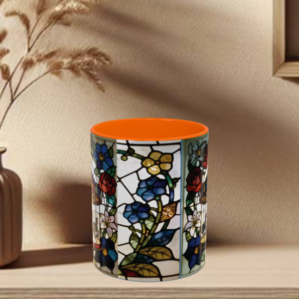 Stained Glass Carousel Accent Coffee Mug (11/15oz)