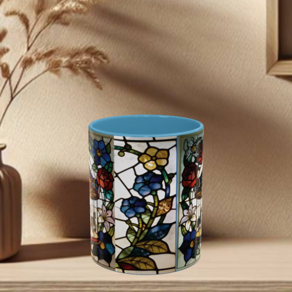 Stained Glass Carousel Accent Coffee Mug (11/15oz)