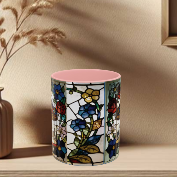 Stained Glass Carousel Accent Coffee Mug (11/15oz)