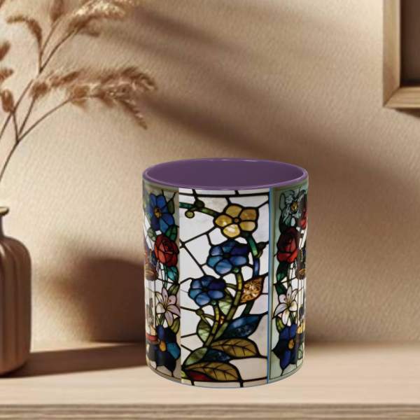 Stained Glass Carousel Accent Coffee Mug (11/15oz)