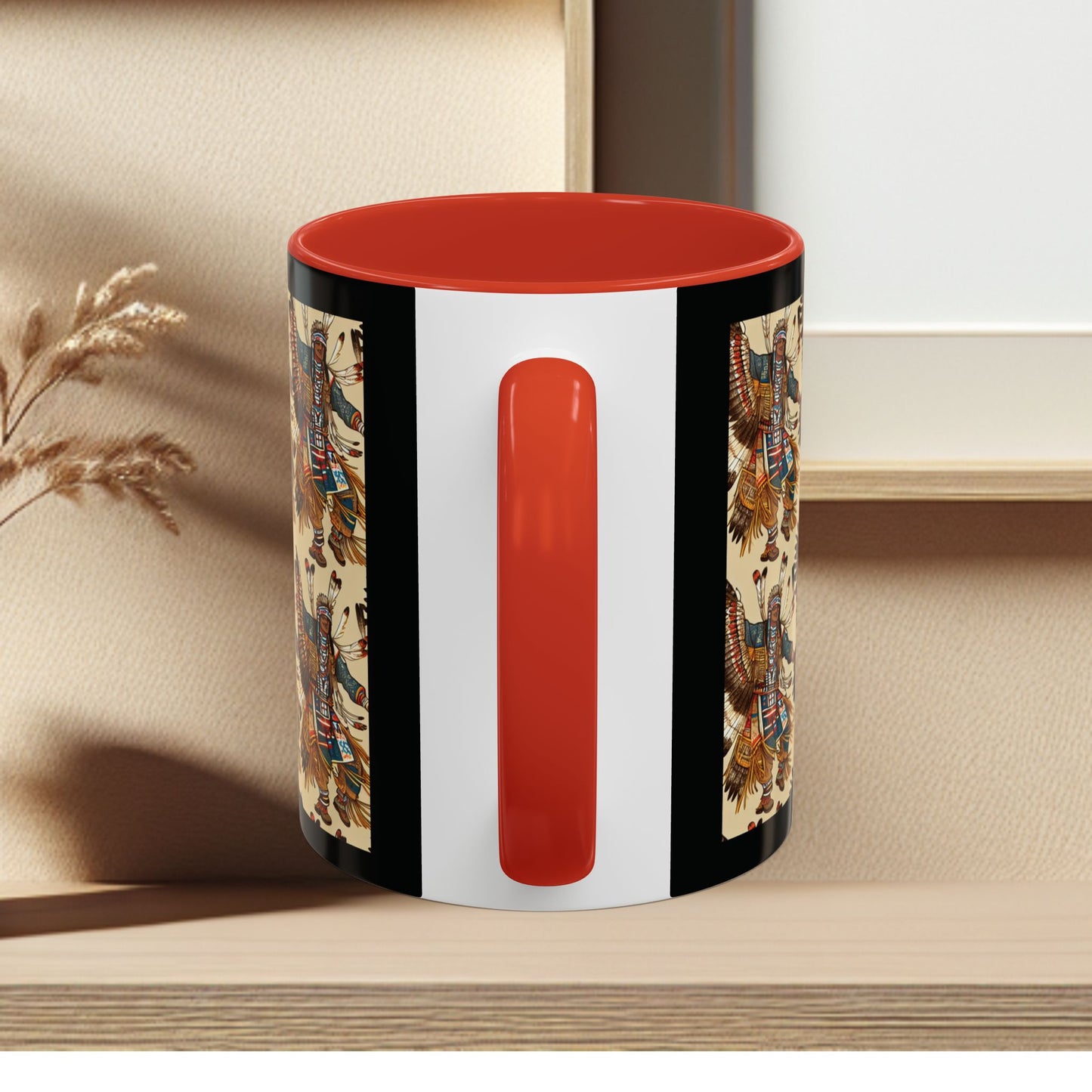 Mug- American Native Dancers Accent Coffee Mug (11, 15oz)