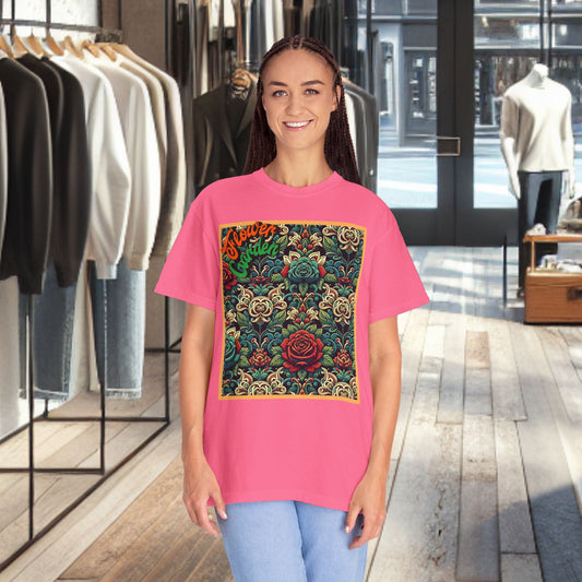 Unisex T-shirt- Flower Garden - Comfort Colors 1717-