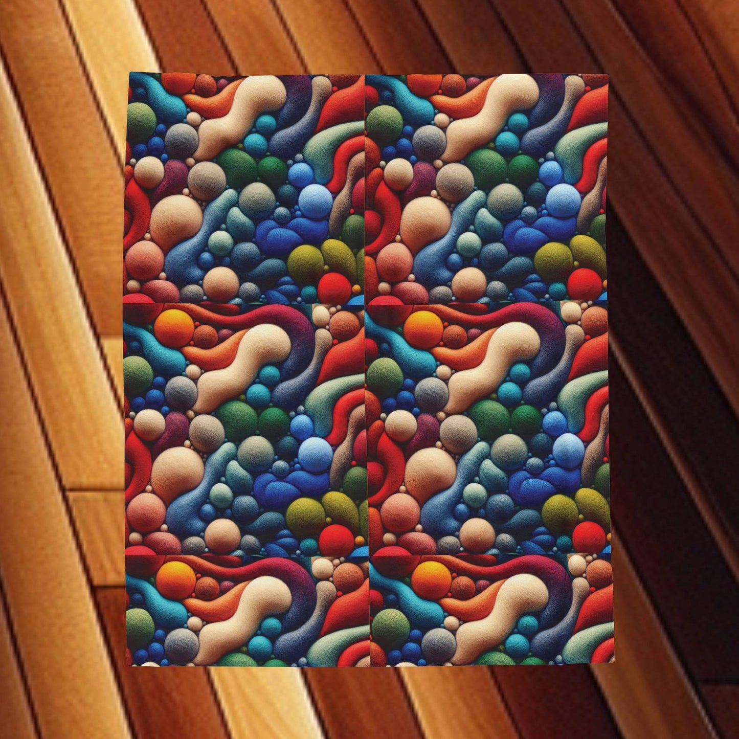 Rising Bubbles Velveteen Plush Blanket — Bubble Throw