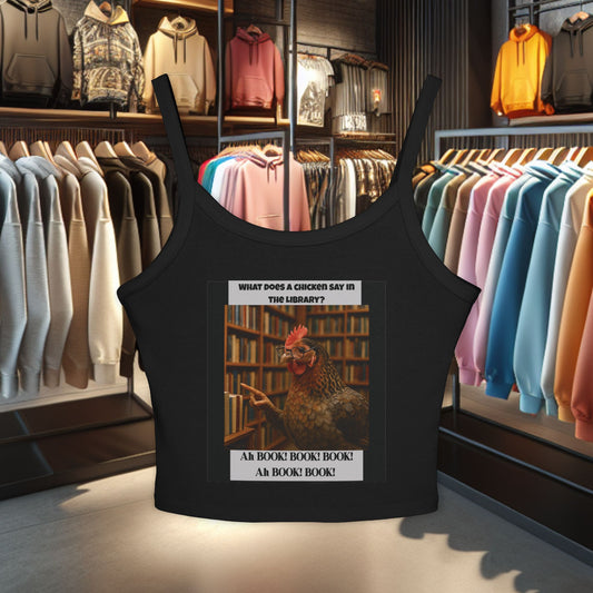 Chicken in Library - Women's Tank Top