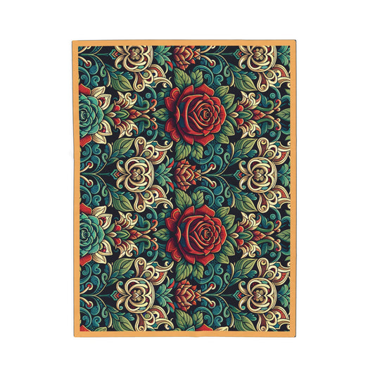 Blanket 30" x 40" -Rose Garden- Velveteen Plush Blanket