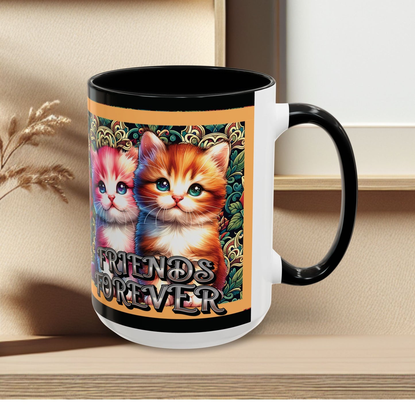 Coffee Mug Kittens Friends Forever