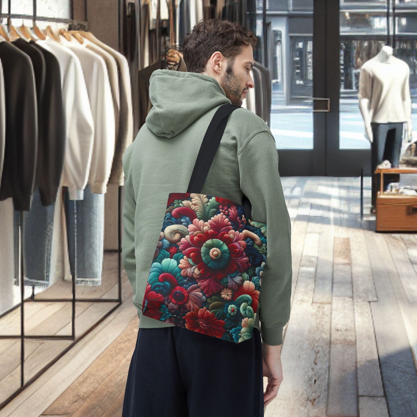 Beautiful Flower Tote Bag — Floral All-Over Print Tote