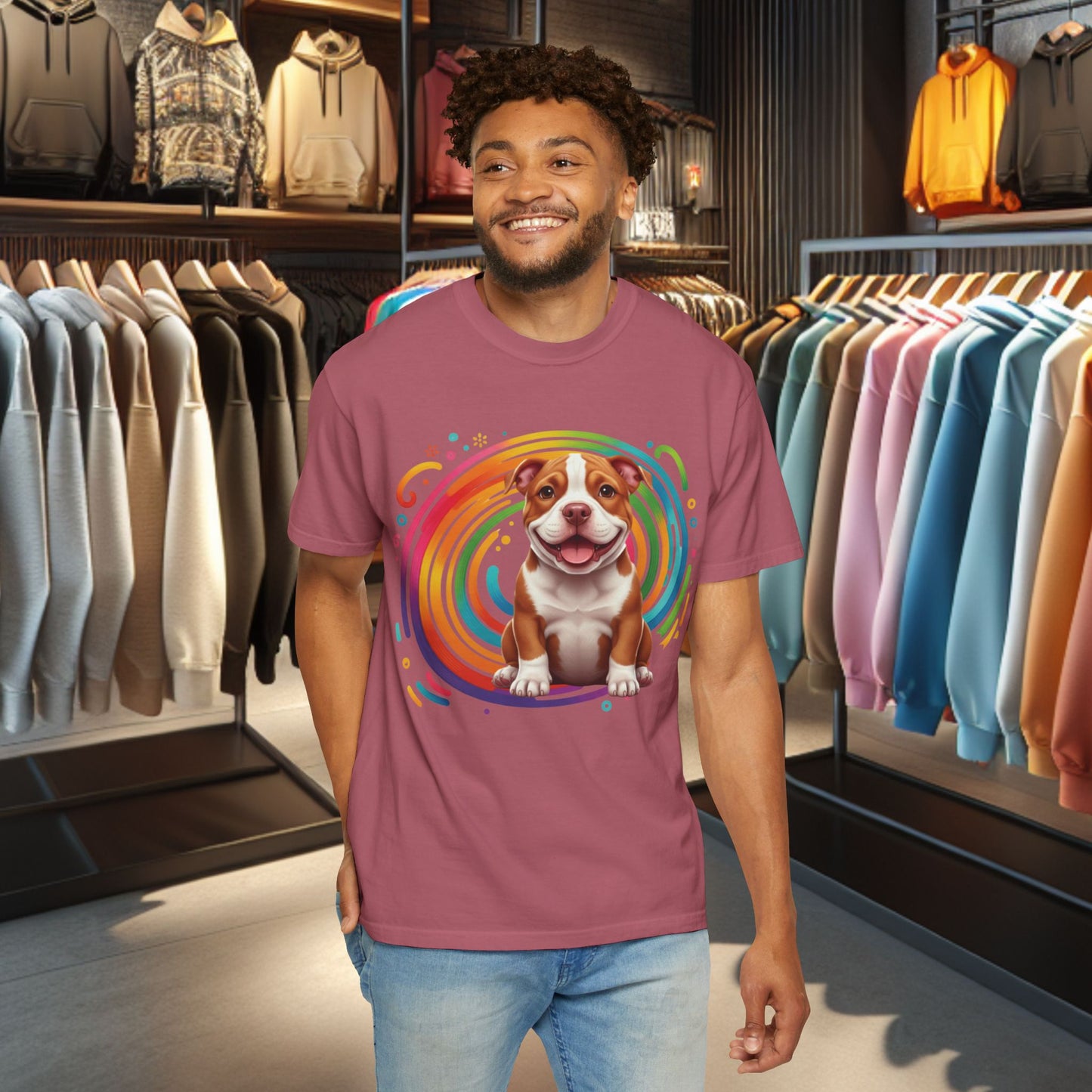 Bulldog Graphic T-Shirt — Vintage Dog Tee