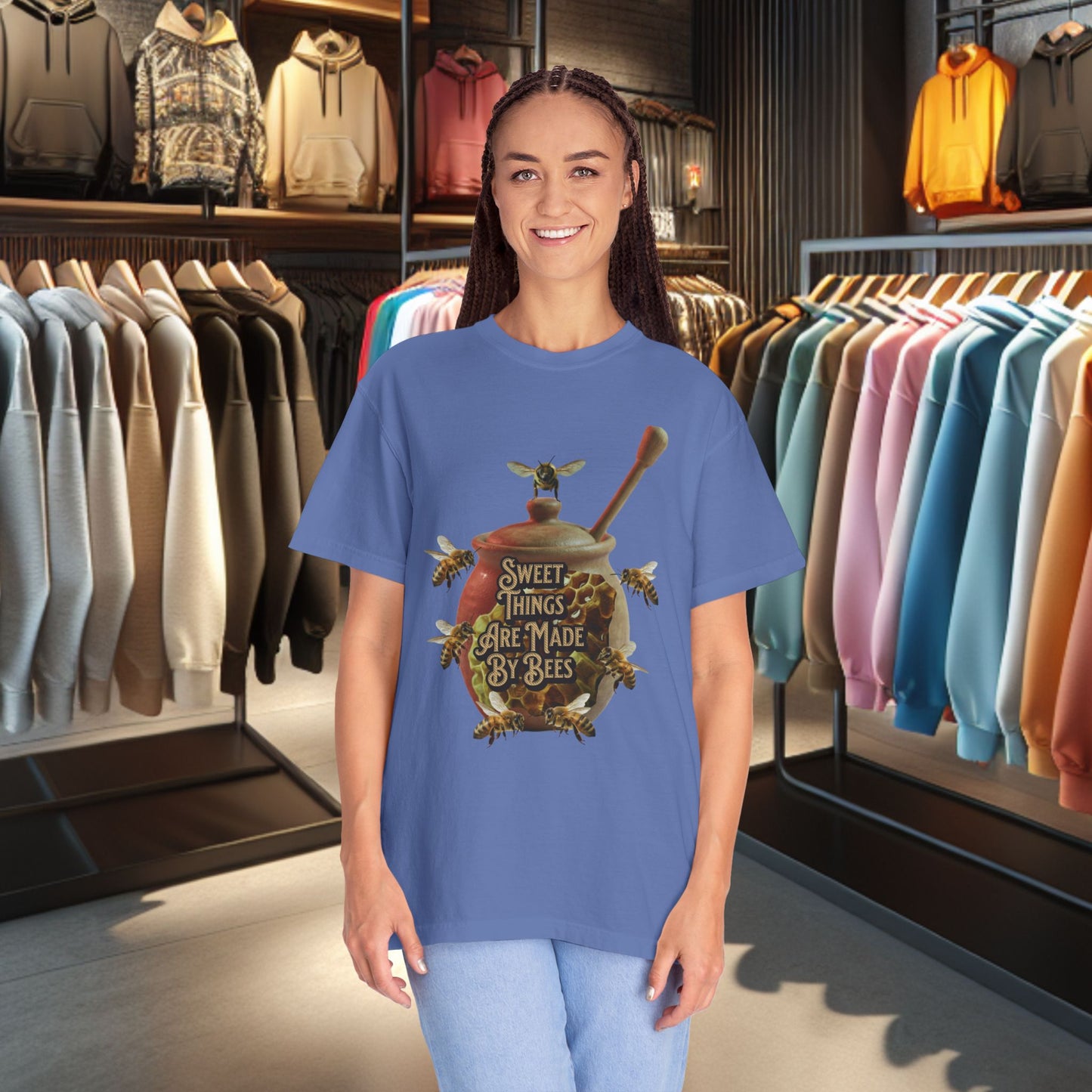 Bee Honey T-Shirt — "Sweet Things Are Made By Bees" Graphic Tee