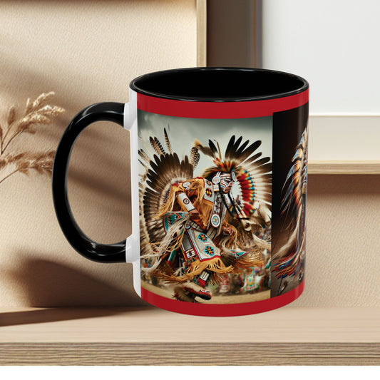 Mug- Native Dancer - Coffee Mug (11 oz, 15 oz) (AOP)
