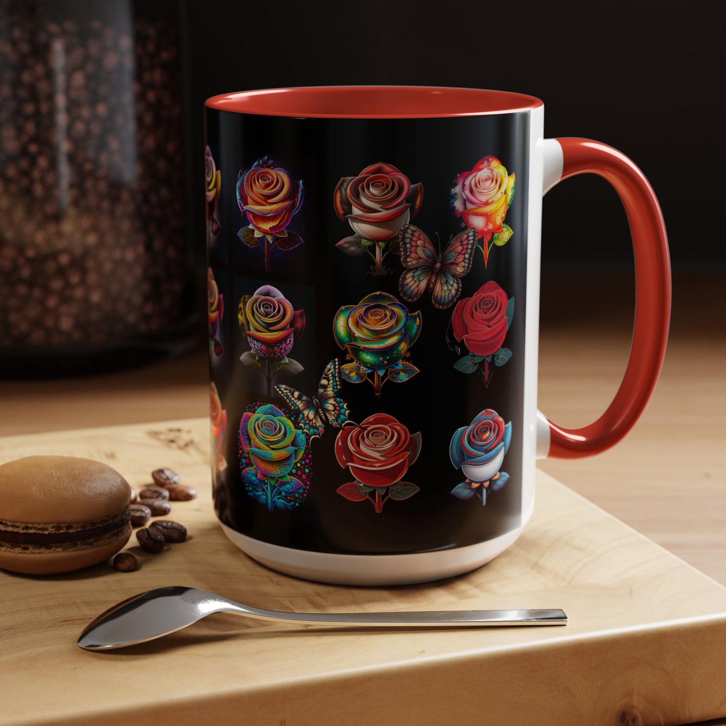 Floral Accent Mug - Perfect Gift for Garden Lovers
