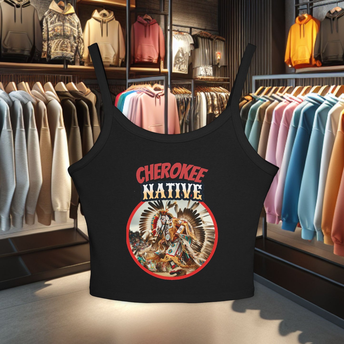 Cherokee Native Spirit Tank Top - POW WOWs, Outdoor Events