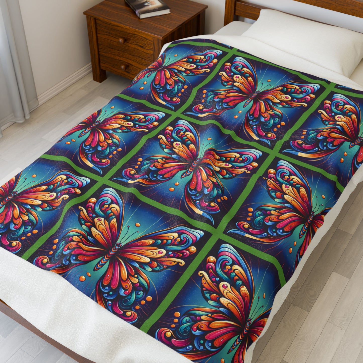 Butterfly Velveteen Plush Blanket