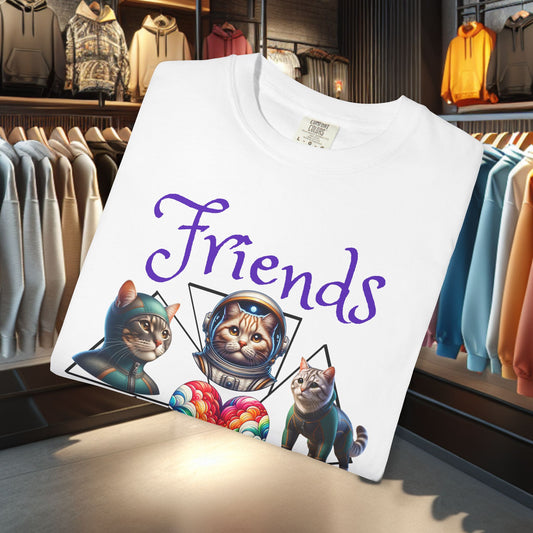 Cat Friends T-Shirt - Cat Lover's Gift